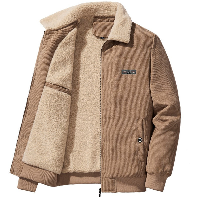 Enzo | Men's Corduroy Zip Jacket