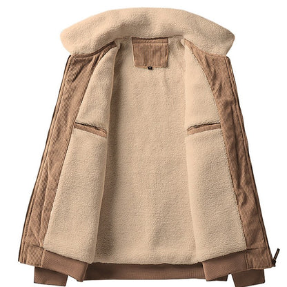 Enzo | Men's Corduroy Zip Jacket