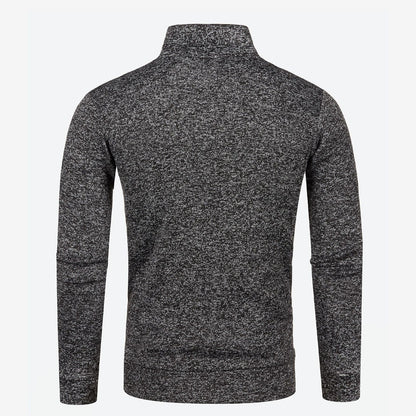 Matteo | Men's Stand Collar Zip Knit Jacket