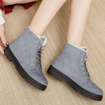 Serafina | Women's Cozy Lace-Up Ankle Boots