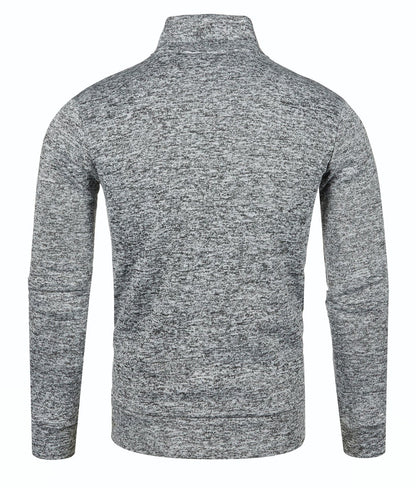 Matteo | Men's Stand Collar Zip Knit Jacket