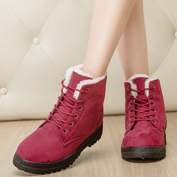 Serafina | Women's Cozy Lace-Up Ankle Boots