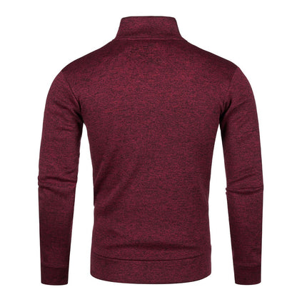 Matteo | Men's Stand Collar Zip Knit Jacket