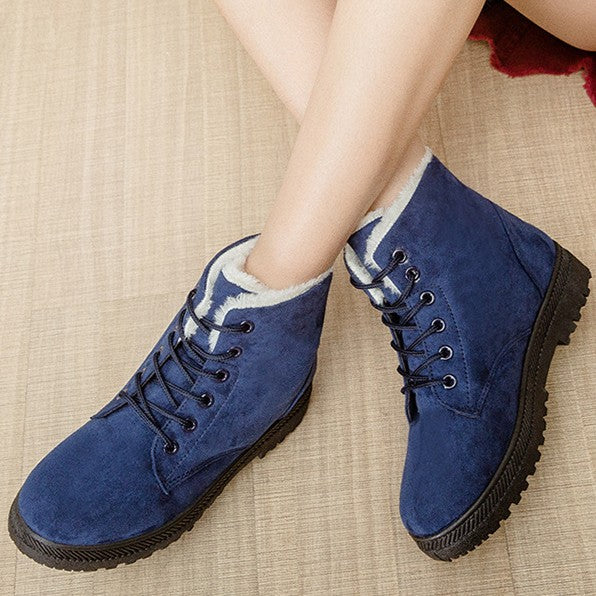 Serafina | Women's Cozy Lace-Up Ankle Boots