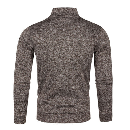 Matteo | Men's Stand Collar Zip Knit Jacket