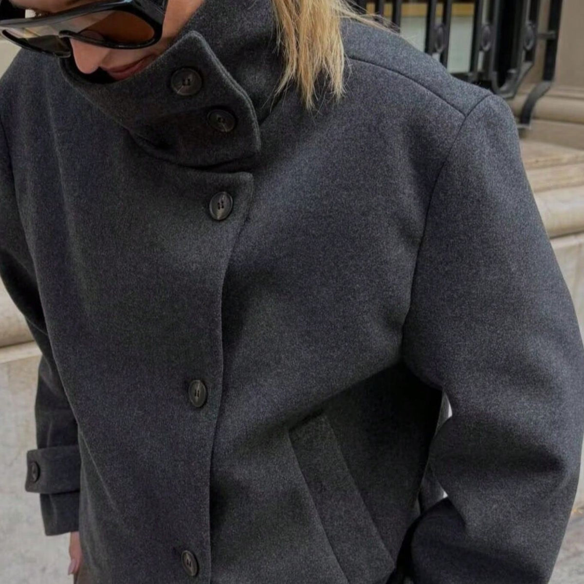 Lucia | Women's Stand Collar Short Jacket