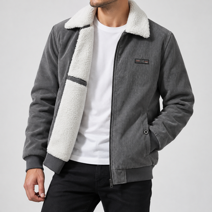 Enzo | Men's Corduroy Zip Jacket