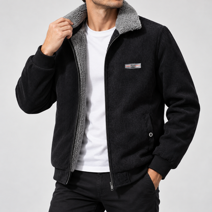 Enzo | Men's Corduroy Zip Jacket