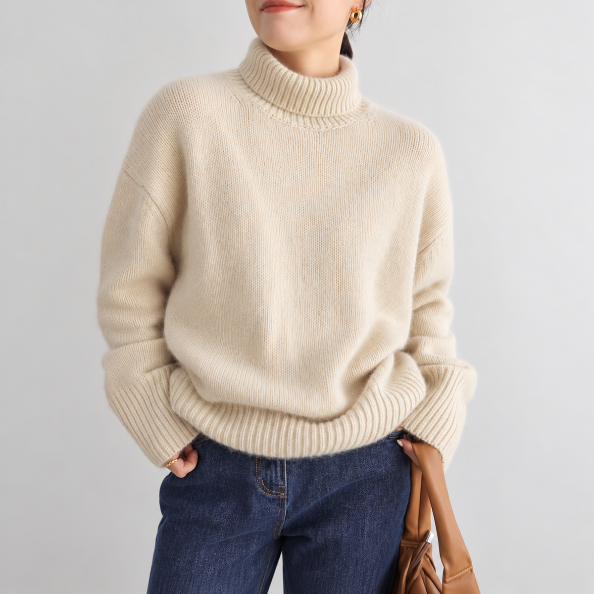 Bianca | Women's Oversized Turtleneck Sweater