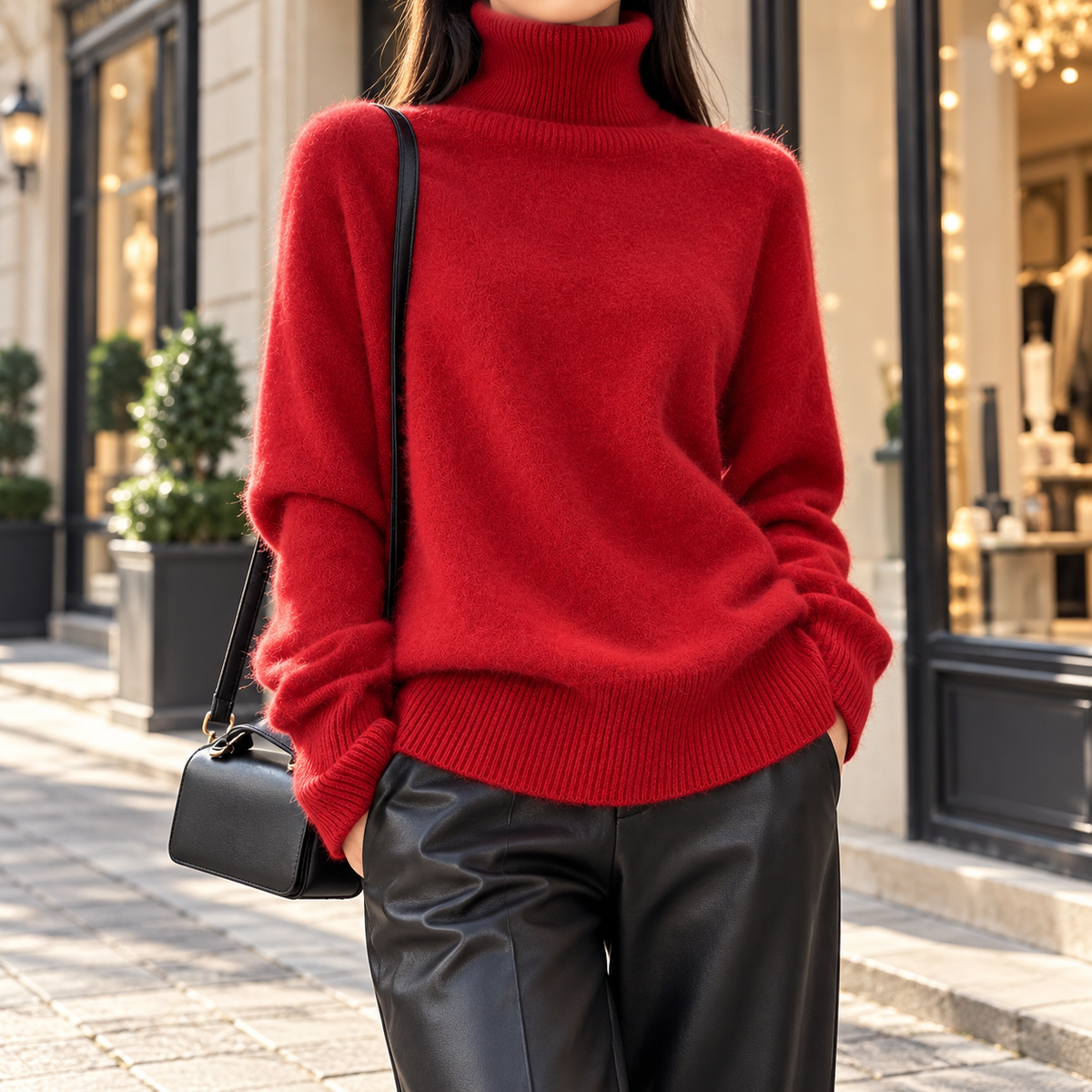 Bianca | Women's Oversized Turtleneck Sweater