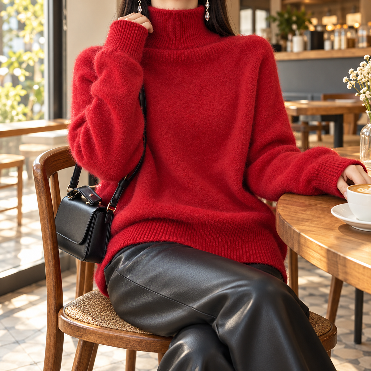 Bianca | Women's Oversized Turtleneck Sweater