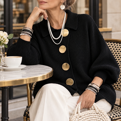 Valentina | Women's Collared Knit Cardigan
