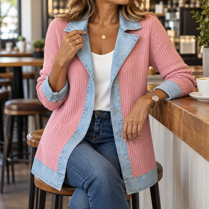 Camilla | Women's Layered Denim-Effect Jacket