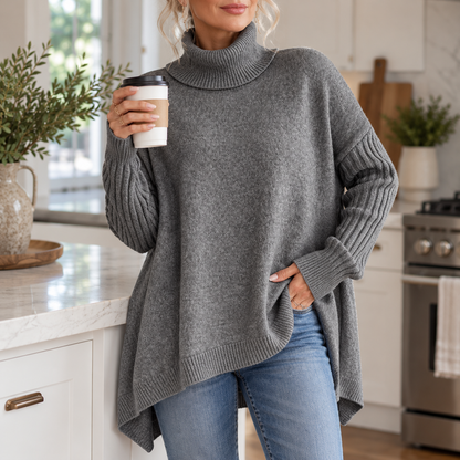 Amelie | Women's Soft Knit Turtleneck Sweater