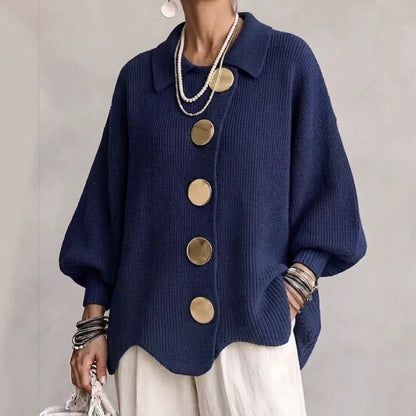 Valentina | Women's Collared Knit Cardigan