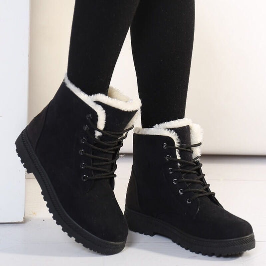 Serafina | Women's Cozy Lace-Up Ankle Boots