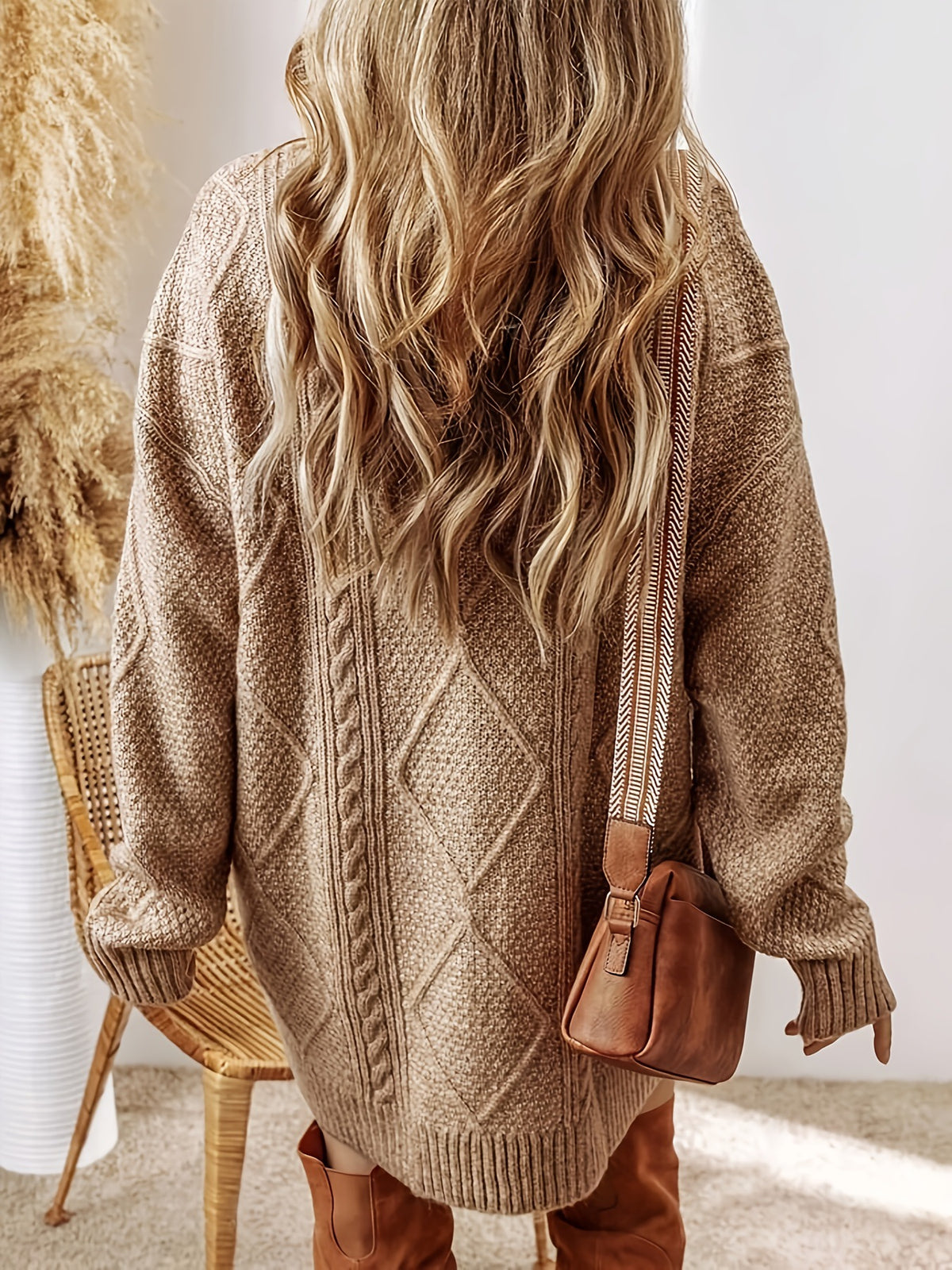 Estelle | Textured Knit Sweater Dress