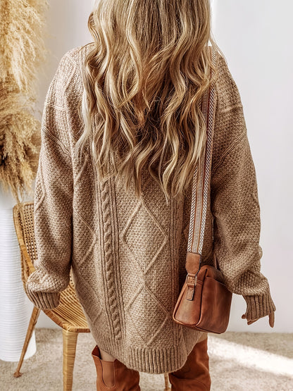 Estelle | Textured Knit Sweater Dress