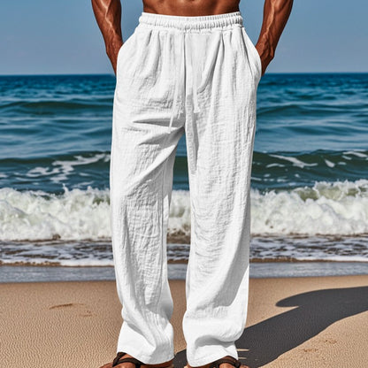 Luciano | Men's Linen Casual Trousers