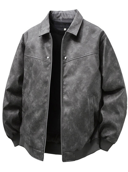 KASA | Relaxed Collared Suede Jacket