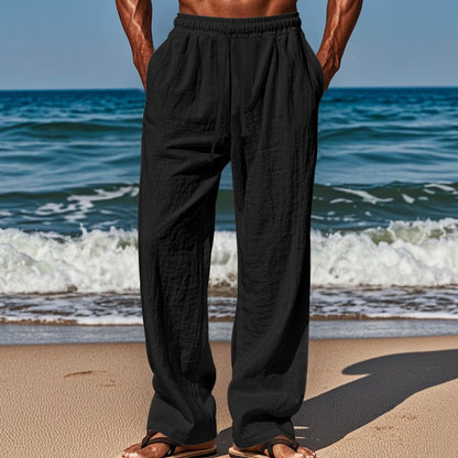 Luciano | Men's Linen Casual Trousers