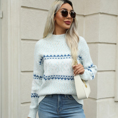 Fiorella | Women's Snowflake Knit Sweater
