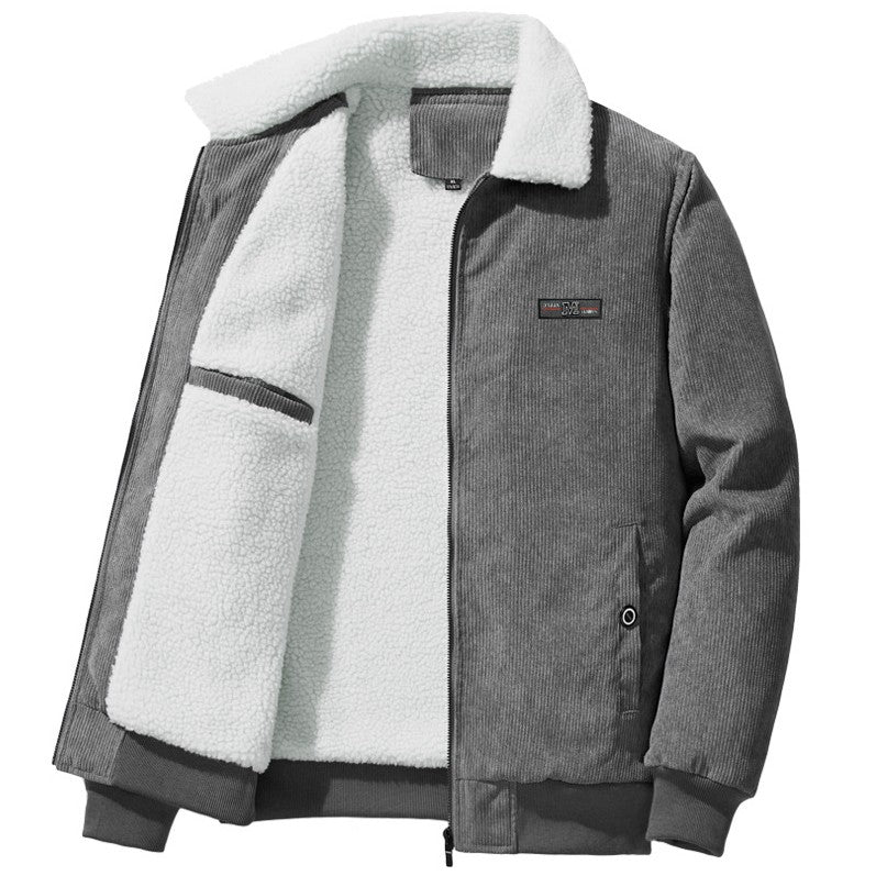 Enzo | Men's Corduroy Zip Jacket