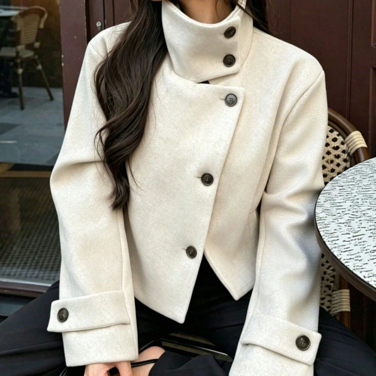 Lucia | Women's Stand Collar Short Jacket