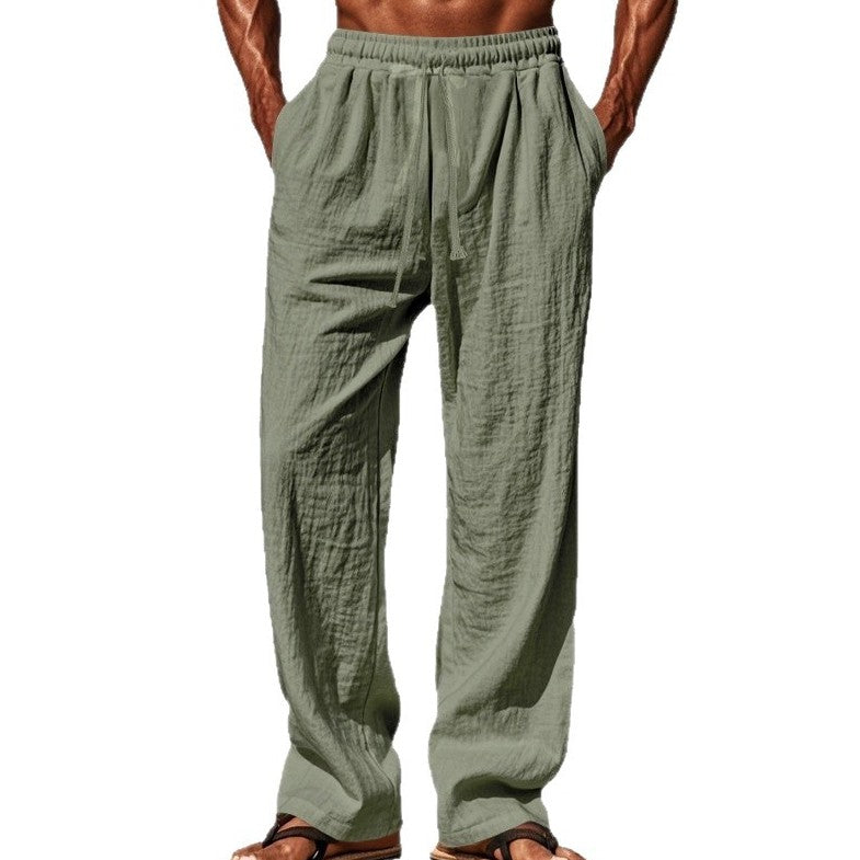 Luciano | Men's Linen Casual Trousers