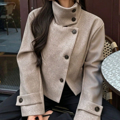 Lucia | Women's Stand Collar Short Jacket