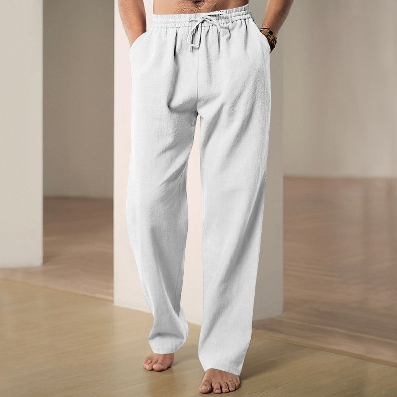 Luciano | Men's Linen Casual Trousers