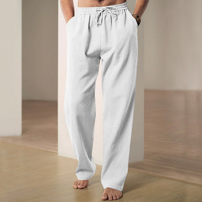 Luciano | Men's Linen Casual Trousers