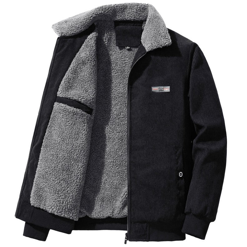 Enzo | Men's Corduroy Zip Jacket