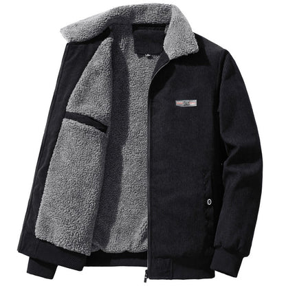 Enzo | Men's Corduroy Zip Jacket