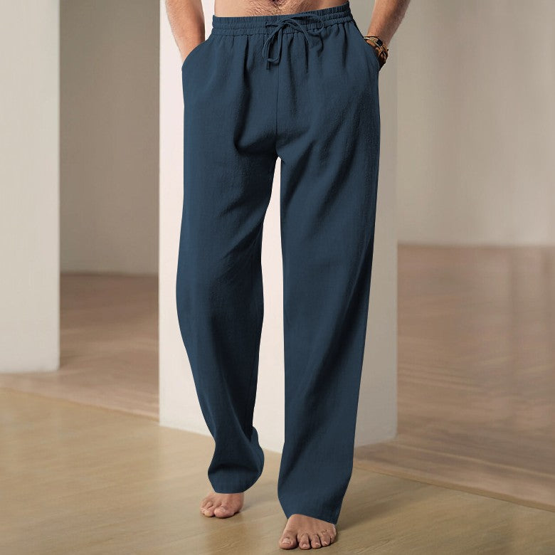 Luciano | Men's Linen Casual Trousers
