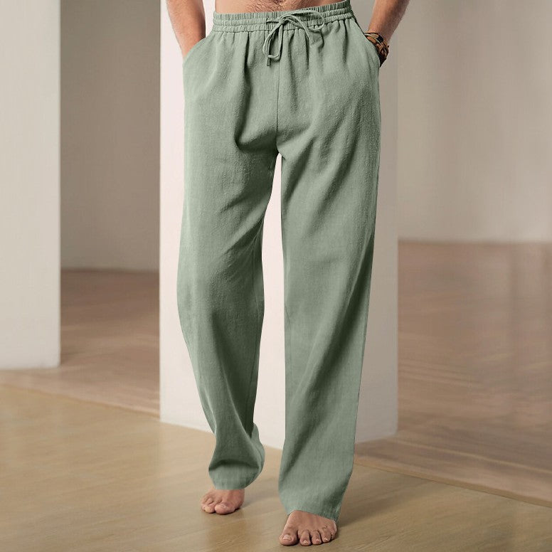 Luciano | Men's Linen Casual Trousers