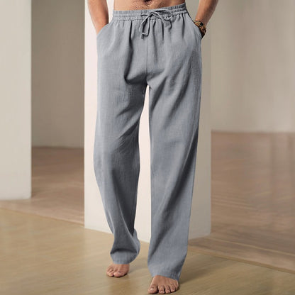 Luciano | Men's Linen Casual Trousers