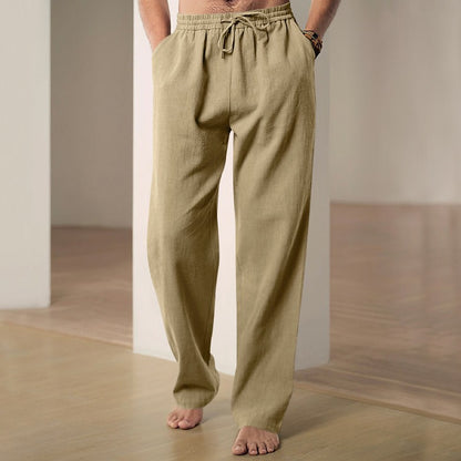 Luciano | Men's Linen Casual Trousers