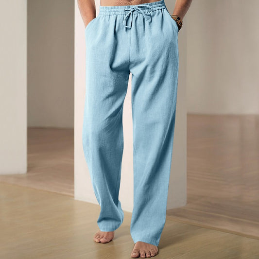 Luciano | Men's Linen Casual Trousers