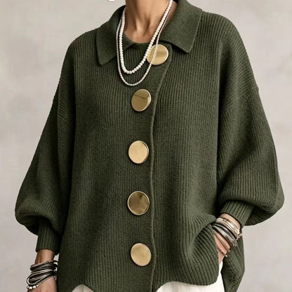 Valentina | Women's Collared Knit Cardigan