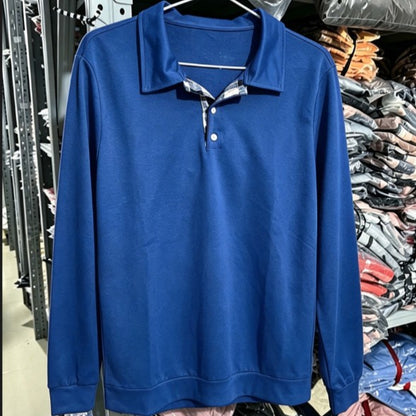 Alessio | Men's Lapel-Collar Pullover Sweatshirt