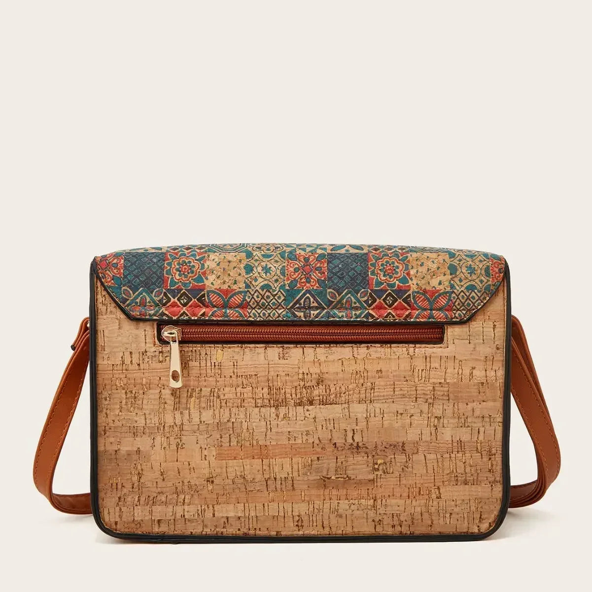 Natalia  Mosaic Cork Crossbody