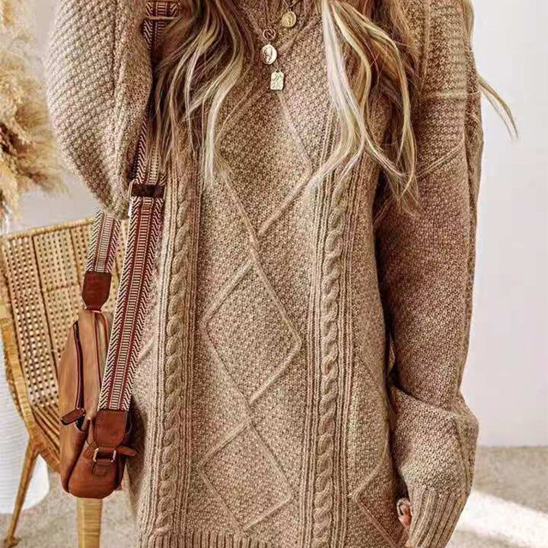 Estelle | Textured Knit Sweater Dress