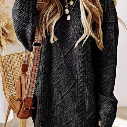 Estelle | Textured Knit Sweater Dress