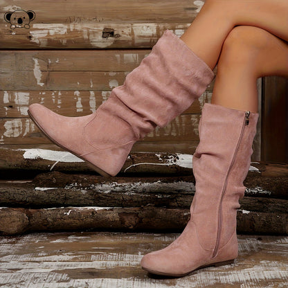 Juliana | Slouched Mid-Calf Boots