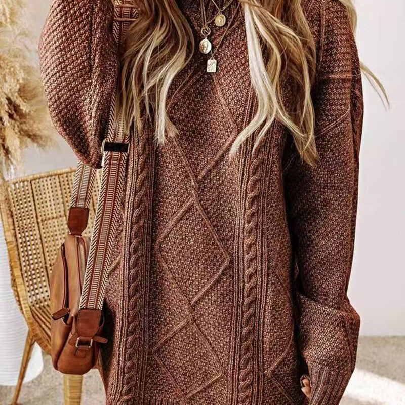 Estelle | Textured Knit Sweater Dress