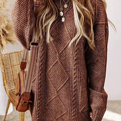 Estelle | Textured Knit Sweater Dress