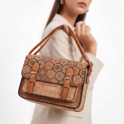 Natalia  Mosaic Cork Crossbody