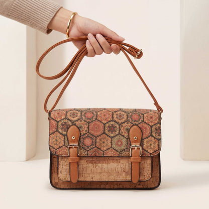 Natalia  Mosaic Cork Crossbody