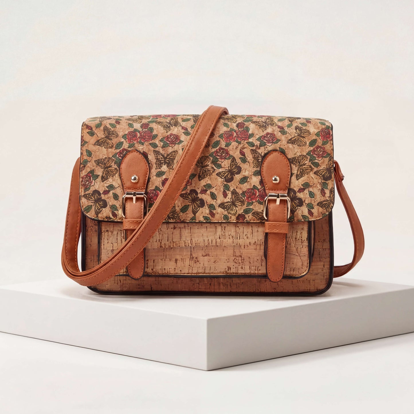 Natalia  Mosaic Cork Crossbody
